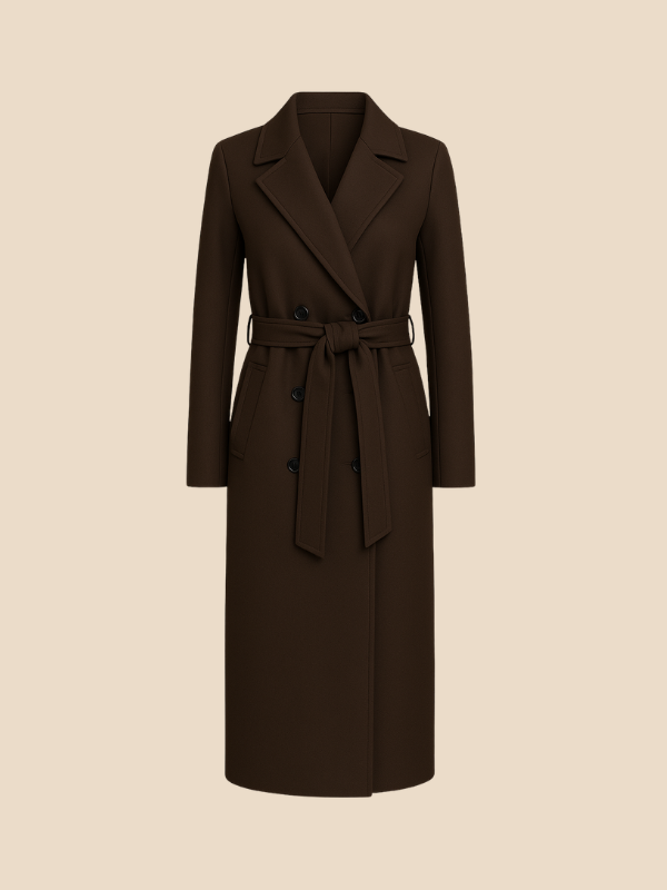 Sophia | Women’s Double-Breasted Long Coat