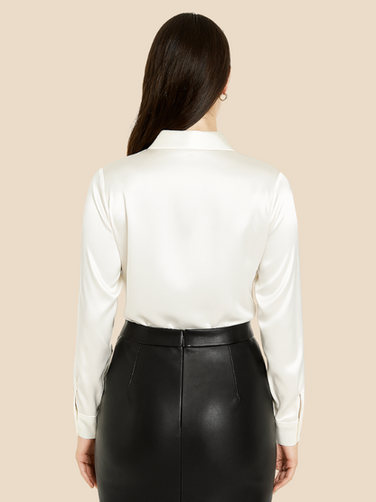Serena | Women’s Silky Button-Up Blouse