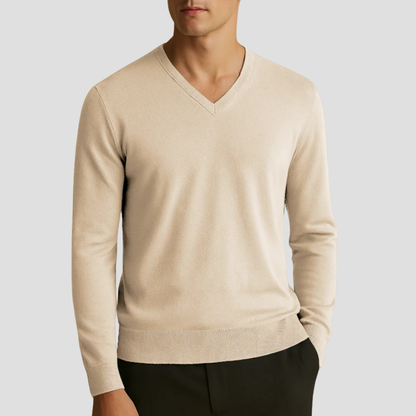 Caerlin | Men’s Pure Cashmere V-Neck Jumper