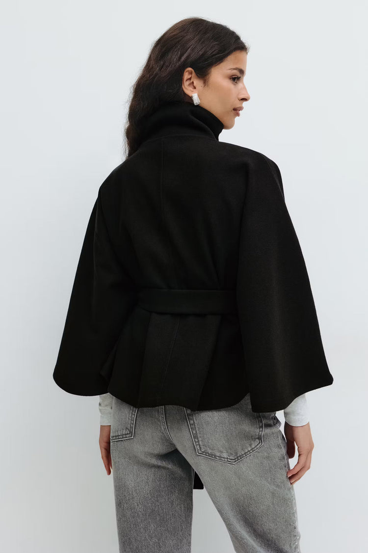 Aurora Wrap | Women’s Belted High-Neck Coat