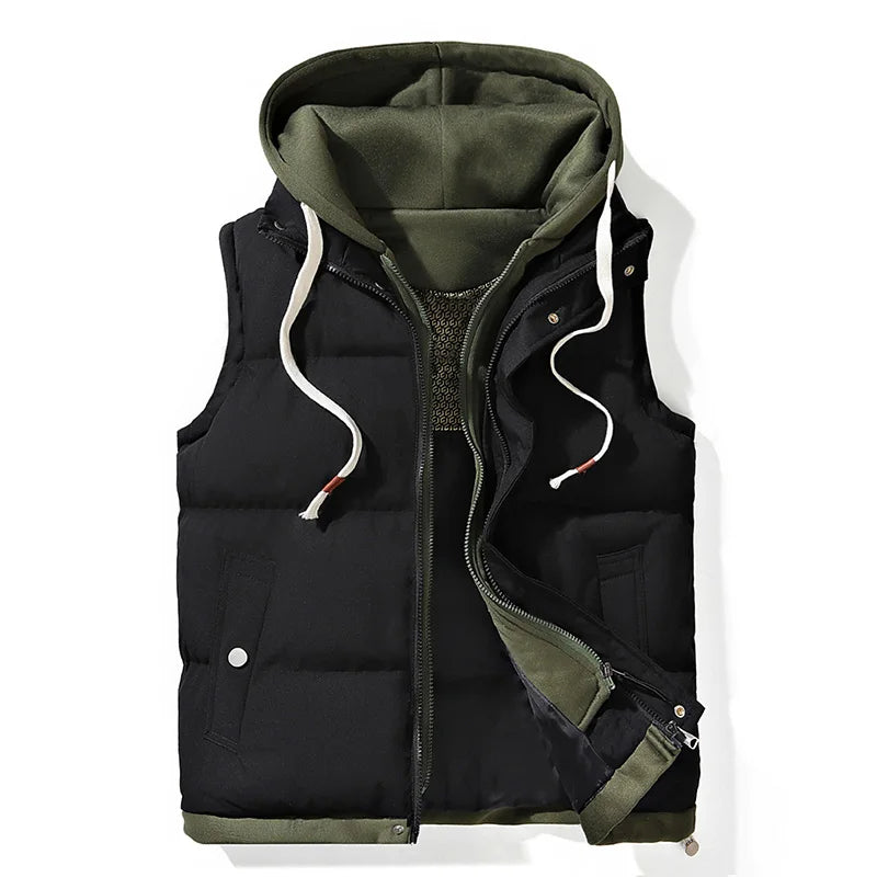 Seydon | Men’s Fleece-Lined Hooded Zip Vest
