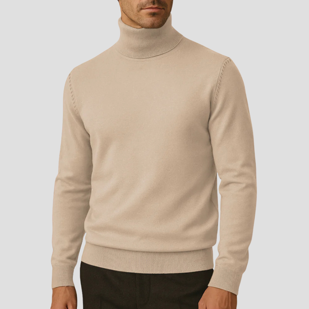 Harlowe | Men’s Slim-Fit Turtleneck Knitted Jumper