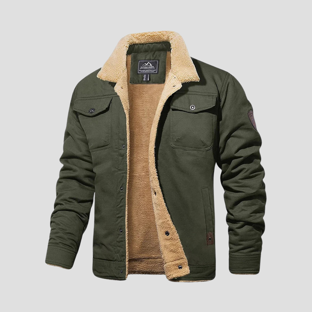 Corvainne | Men’s Sherpa-Lined Bomber Jacket