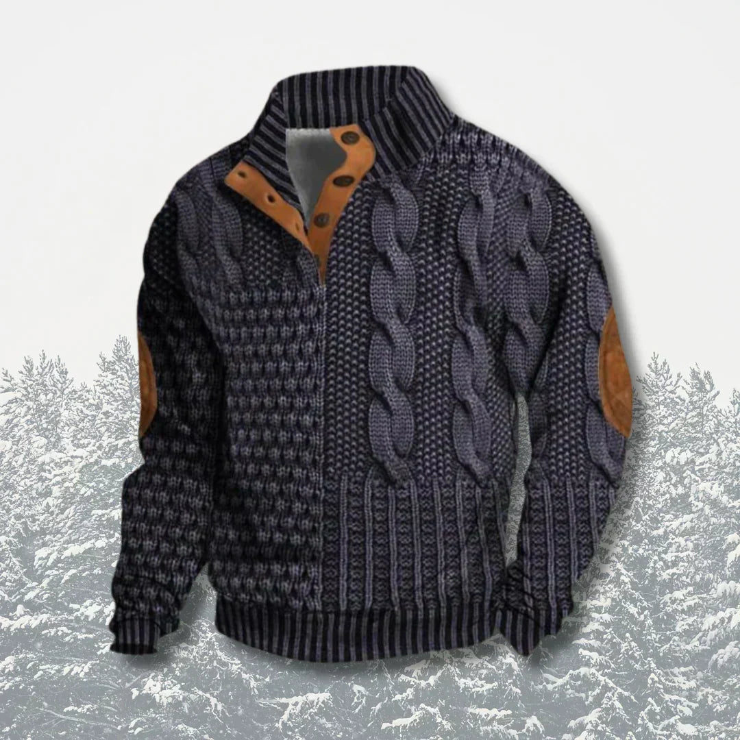 Sawyer | Men’s Patchwork Sweater Jacket