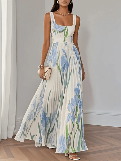 Celina | Sleeveless Chiffon Maxi Dress