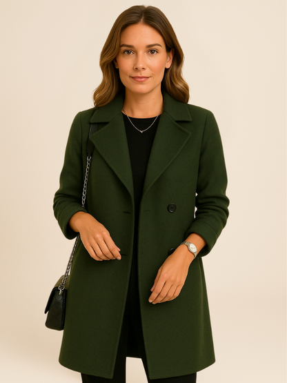 Clara | Women’s Long Double-Breasted Coat