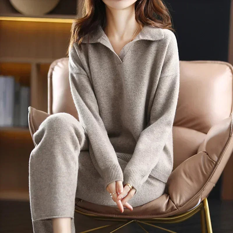 Merayne | Women’s 100% Cashmere Two-Piece Set