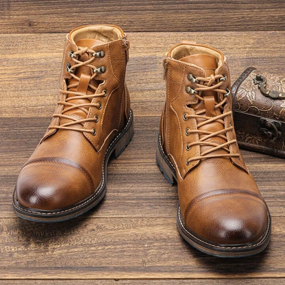 Coryne | Women’s Genuine Leather Lace-Up Boots