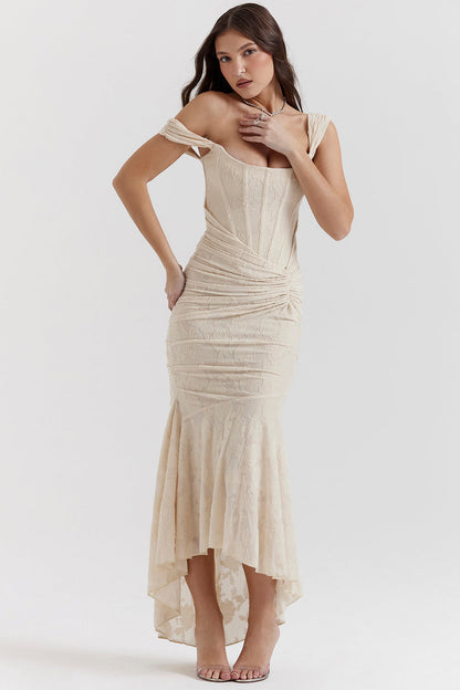 Celeste | Draped Corset Gown