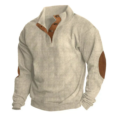 Pryce | Men’s Wool-Blend Button-Up Sweater